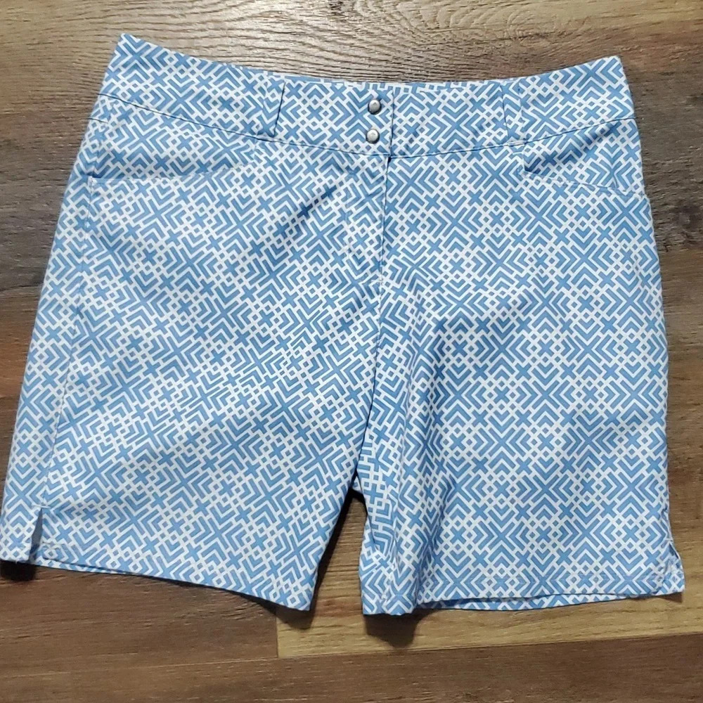 Adidas blue white golf quickdry shorts